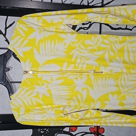 Kate Spade New York Yellow Floral‎ One Piece Swimsuit Size Medium New - Picture 7 of 10